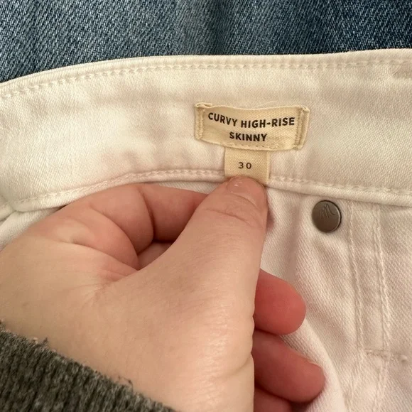 White Madewell Jeans Size 30 - Picture 2 of 6